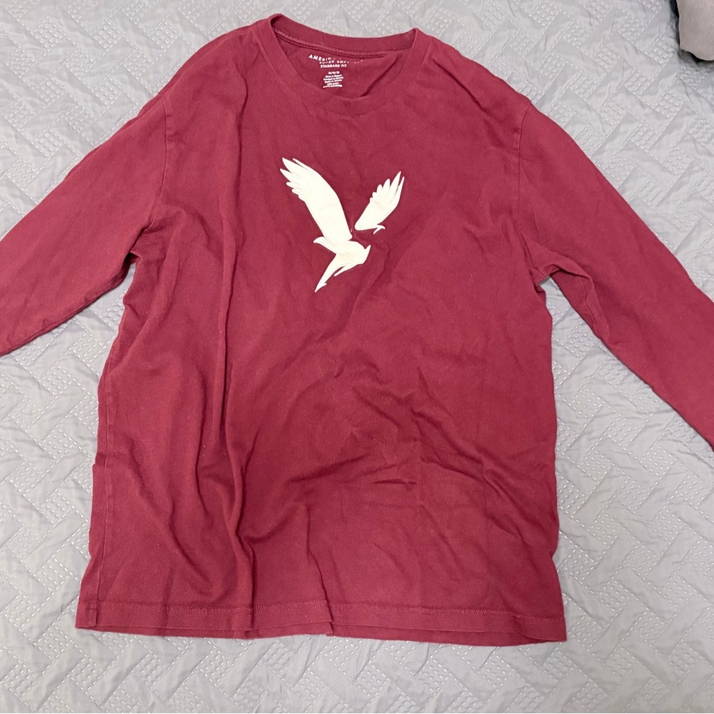 Red Long-sleeve American Eagle